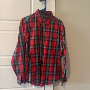 Red and Black Plaid Men's Shirt